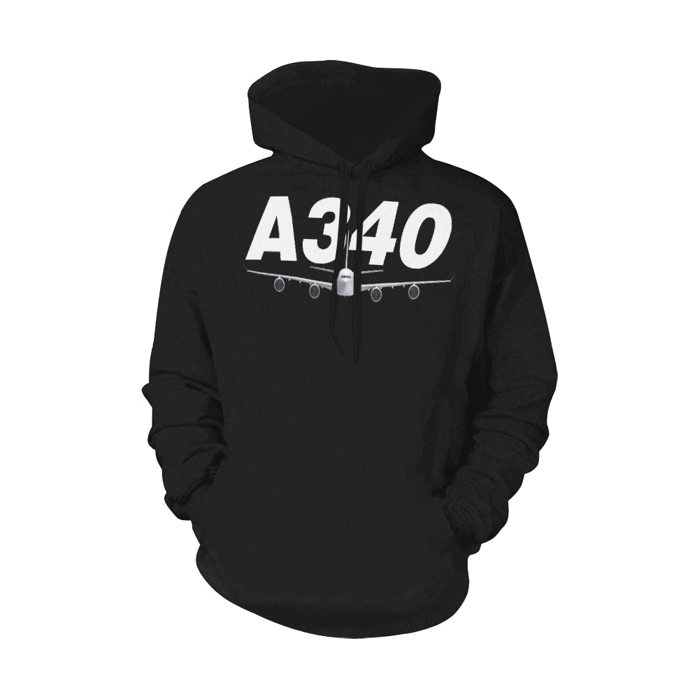 AIRBUS 340 ALL OVER PRINT HOODIE JACKET - PILOTSX