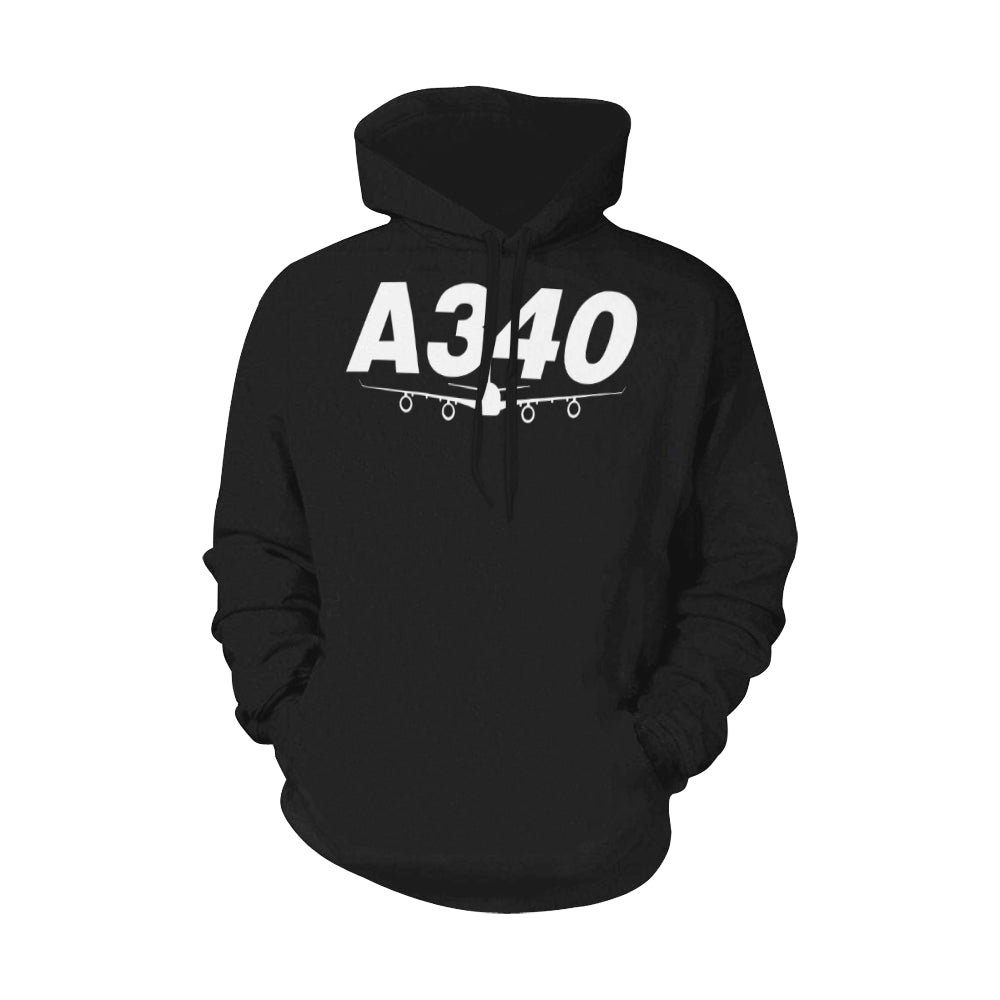 AIRBUS 340 ALL OVER PRINT HOODIE JACKET - PILOTSX