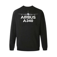 Thumbnail for AIRBUS 340 MEN'S OVERSIZED FLEECE CREW SWEATSHIRT - PILOTSX