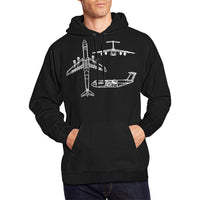 Thumbnail for AIRBUS 350 ALL OVER PRINT HOODIE JACKET - PILOTSX