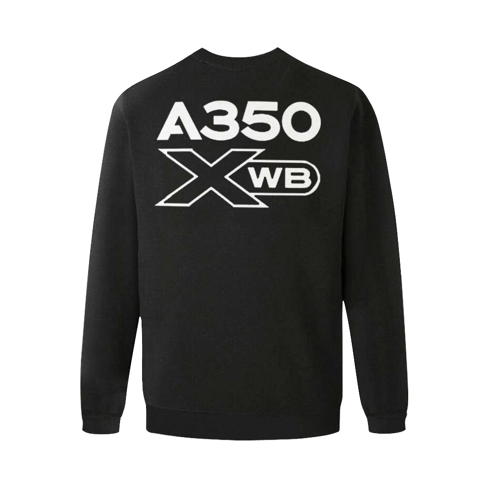 AIRBUS 350 MEN'S OVERSIZED FLEECE CREW SWEATSHIRT - PILOTSX