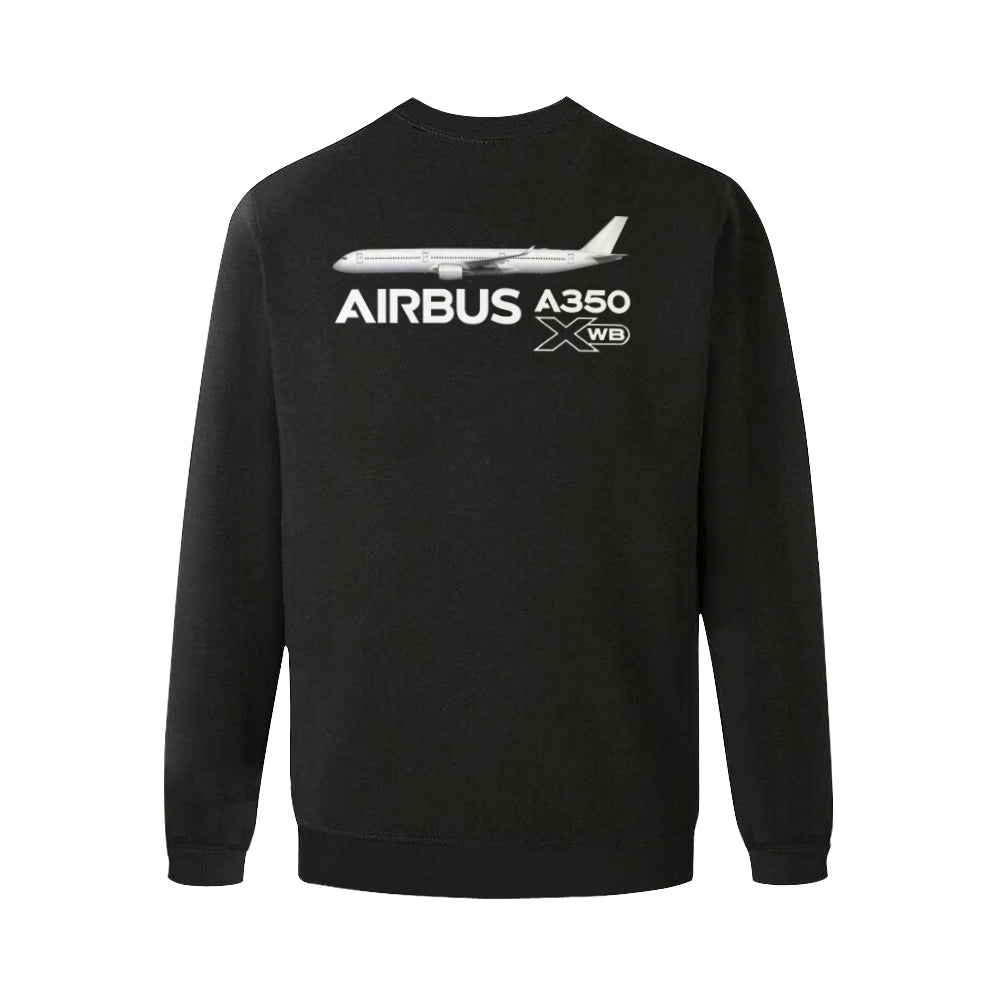 AIRBUS 350 MEN'S OVERSIZED FLEECE CREW SWEATSHIRT - PILOTSX