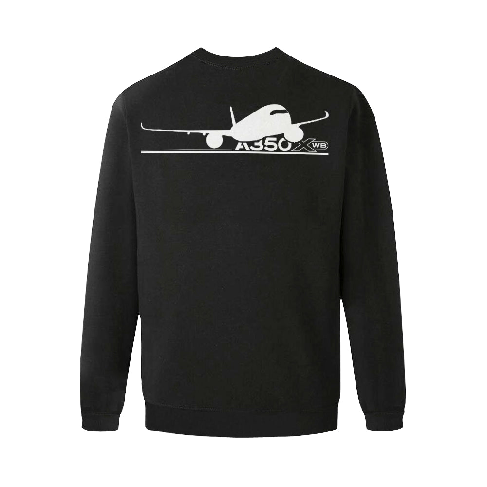 AIRBUS 350 MEN'S OVERSIZED FLEECE CREW SWEATSHIRT - PILOTSX