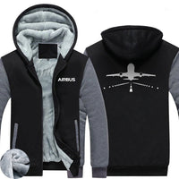 Thumbnail for AIRBUS A319 RUNWAY LIGHT DESIGNED ZIPPER SWEATERS THE AV8R