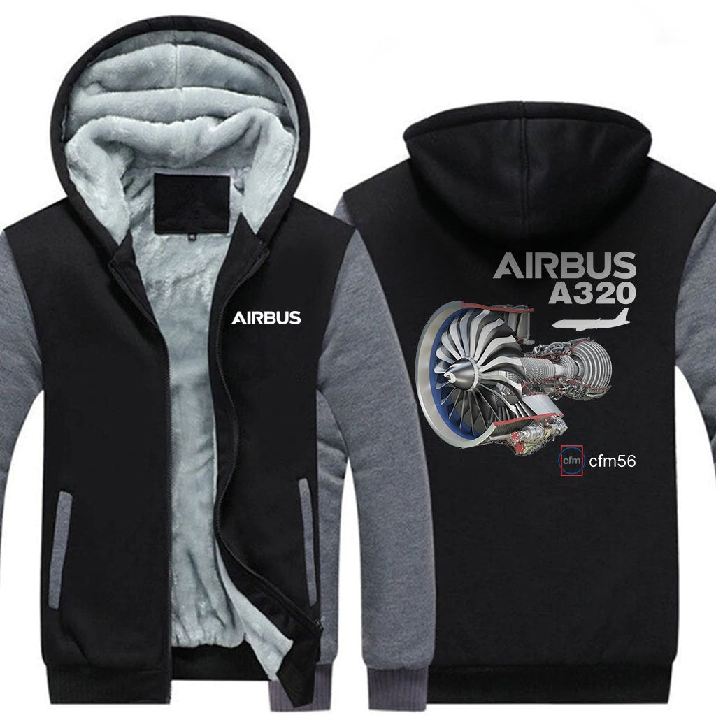 AIRBUS A320 CMF56 DESIGNED ZIPPER SWEATERS THE AV8R