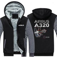 Thumbnail for AIRBUS A320 CMF56 DESIGNED ZIPPER SWEATERS THE AV8R