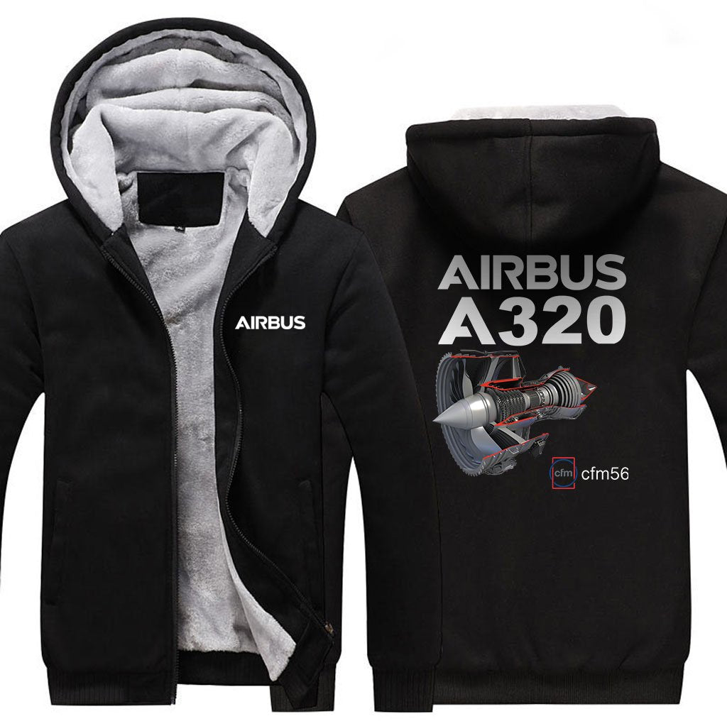 AIRBUS A320 CMF56 DESIGNED ZIPPER SWEATERS THE AV8R