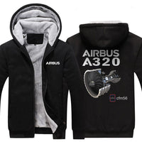 Thumbnail for AIRBUS A320 CMF56 DESIGNED ZIPPER SWEATERS THE AV8R