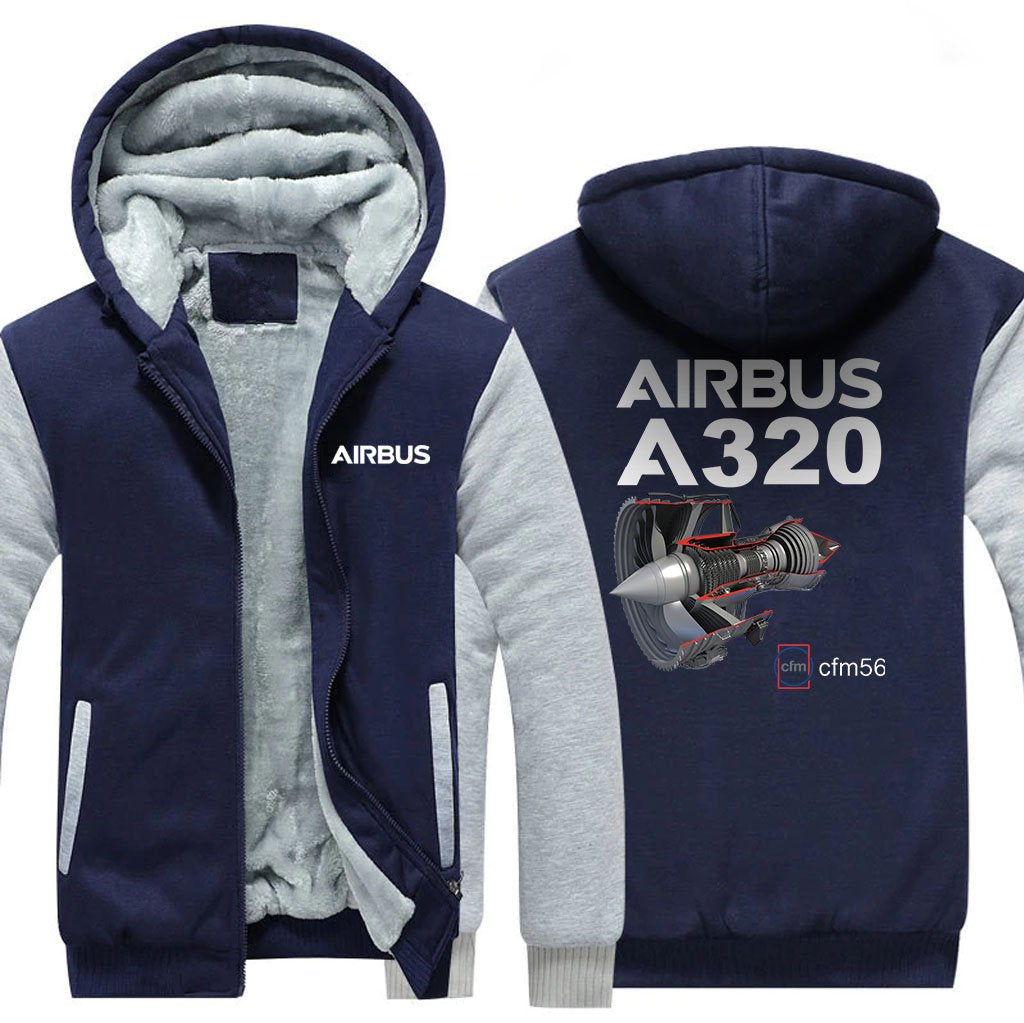 AIRBUS A320 CMF56 DESIGNED ZIPPER SWEATERS THE AV8R