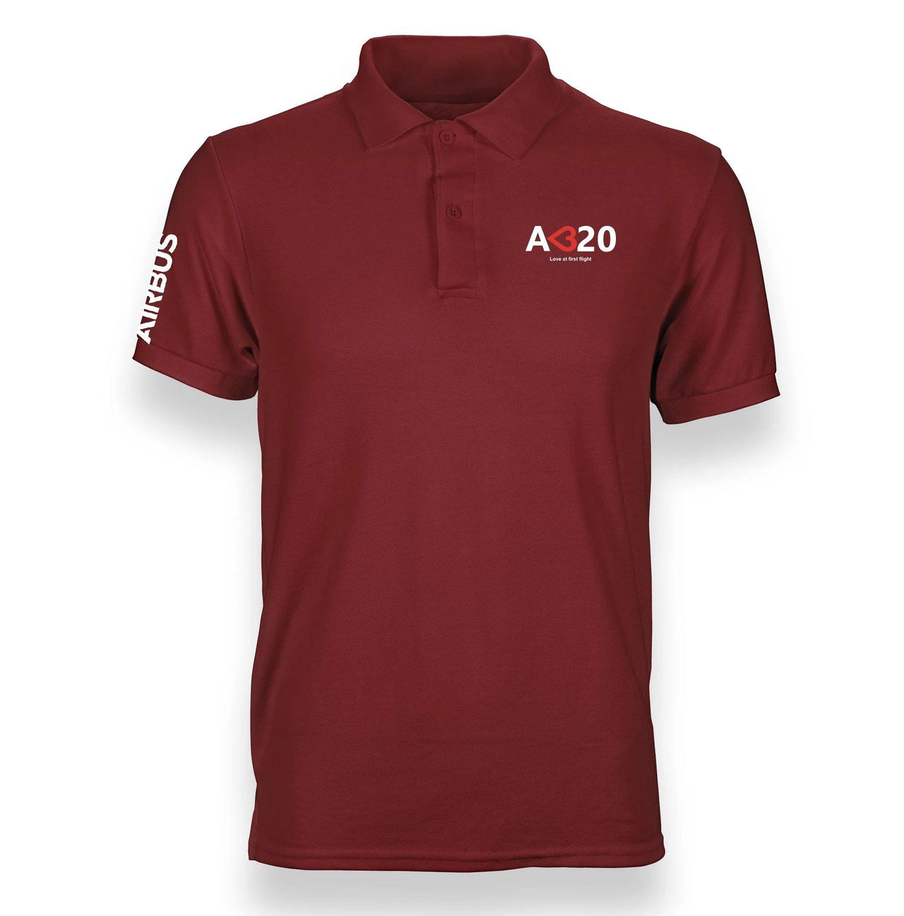 AIRBUS A320 LOVE AT FIRST FLIGHT POLO SHIRT THE AV8R