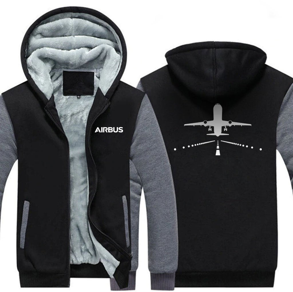 AIRBUS A320 RUNWAY DESIGNED ZIPPER SWEATERS THE AV8R