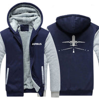 Thumbnail for AIRBUS A320 RUNWAY DESIGNED ZIPPER SWEATERS THE AV8R