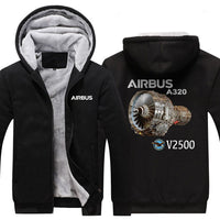 Thumbnail for AIRBUS A320 V2500 DESIGNED ZIPPER SWEATERS THE AV8R