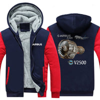 Thumbnail for AIRBUS A320 V2500 DESIGNED ZIPPER SWEATERS THE AV8R