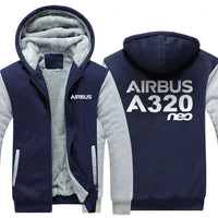 Thumbnail for AIRBUS A320NEO DESIGNED ZIPPER SWEATERS THE AV8R