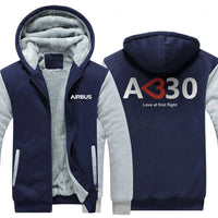 Thumbnail for AIRBUS A330 LOVE AT FIRST FLIGHT DESIGNED ZIPPER SWEATERS THE AV8R