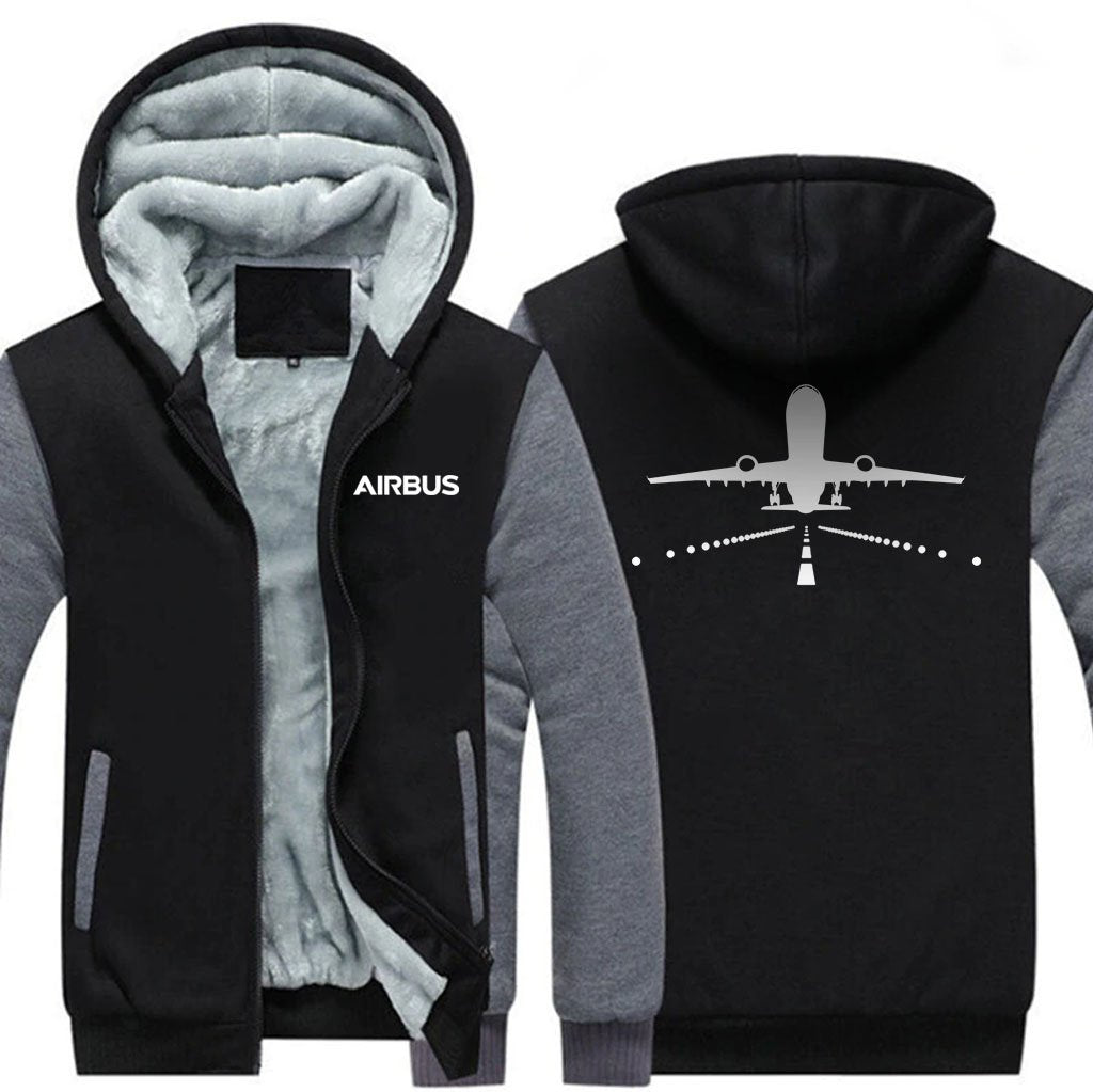 AIRBUS A330 RUNWAY DESIGNED ZIPPER SWEATERS THE AV8R