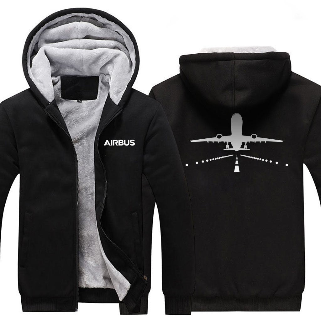 AIRBUS A330 RUNWAY DESIGNED ZIPPER SWEATERS THE AV8R