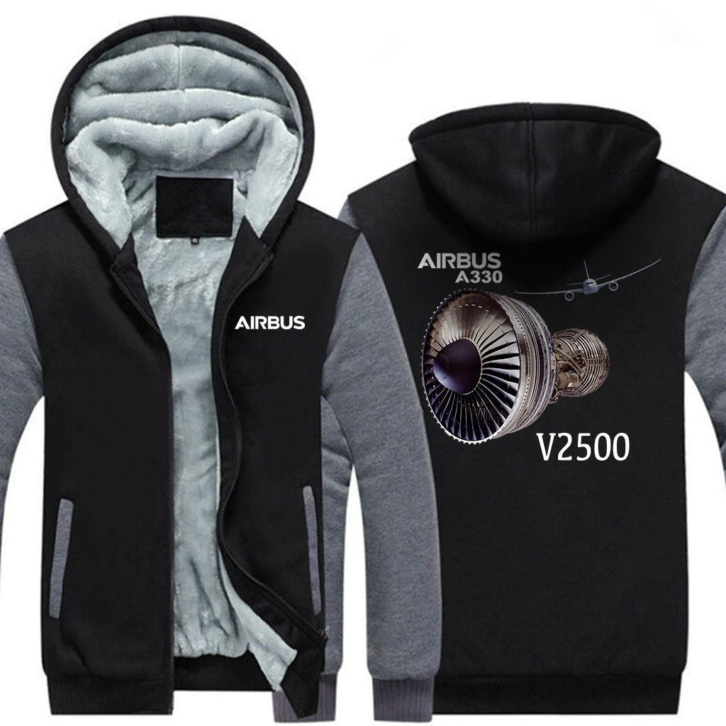 AIRBUS A330 V2500 DESIGNED ZIPPER SWEATERS THE AV8R