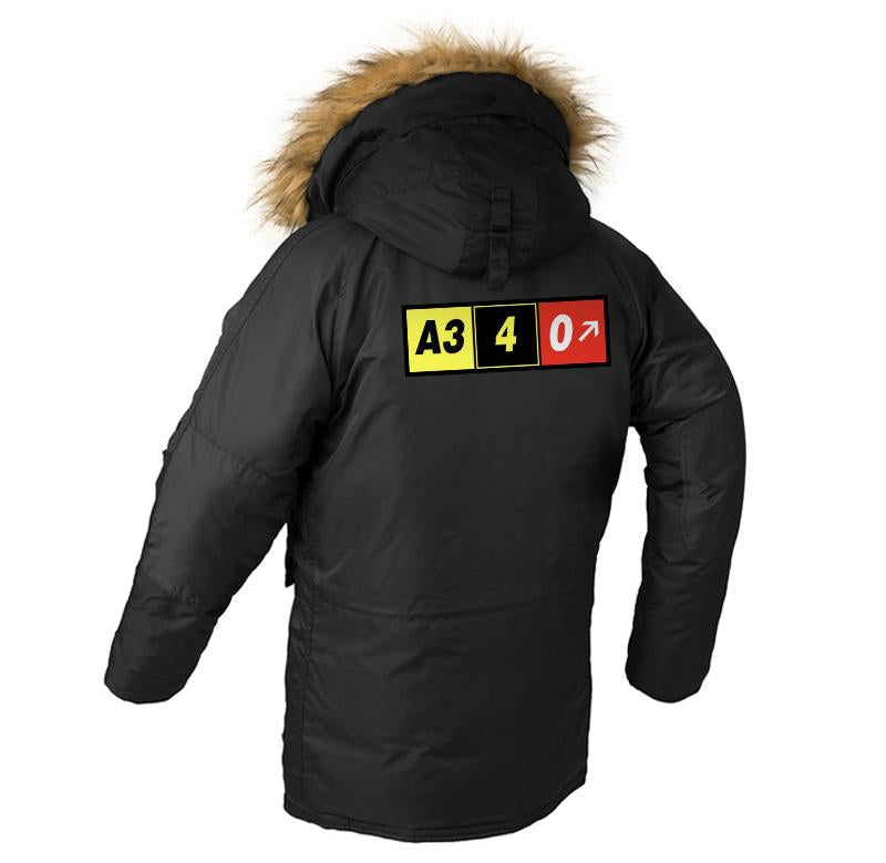 AIRBUS A340 DESIGNED WINTER N3B PUFFER COAT THE AV8R