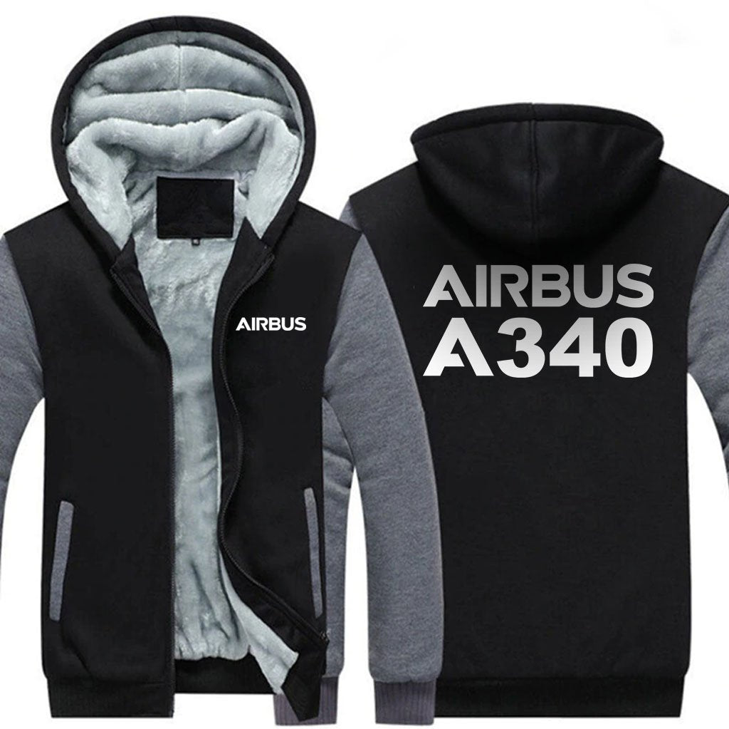 AIRBUS A340 DESIGNED ZIPPER SWEATERS THE AV8R