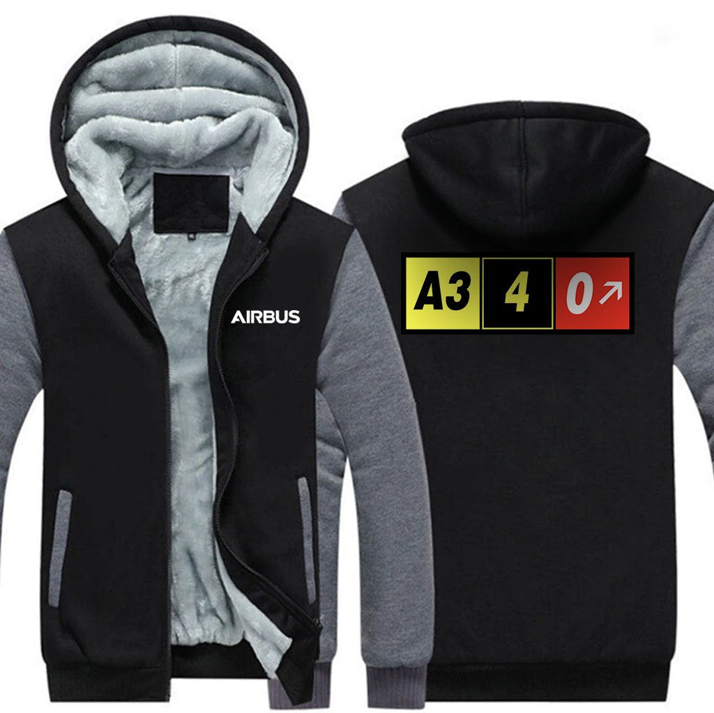 AIRBUS A340 DESIGNED ZIPPER SWEATERS THE AV8R