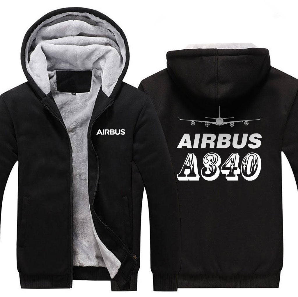 AIRBUS A340 DESIGNED ZIPPER SWEATERS THE AV8R