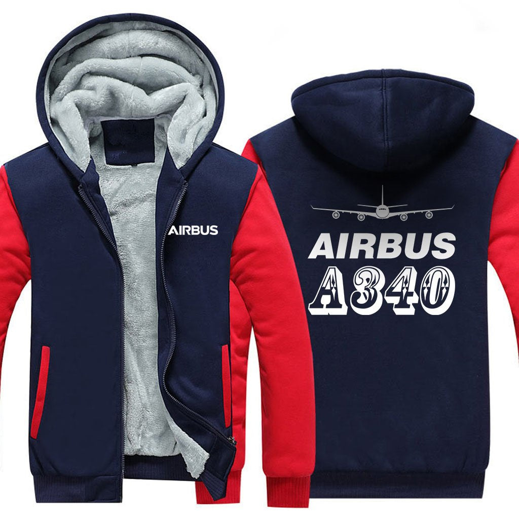 AIRBUS A340 DESIGNED ZIPPER SWEATERS THE AV8R