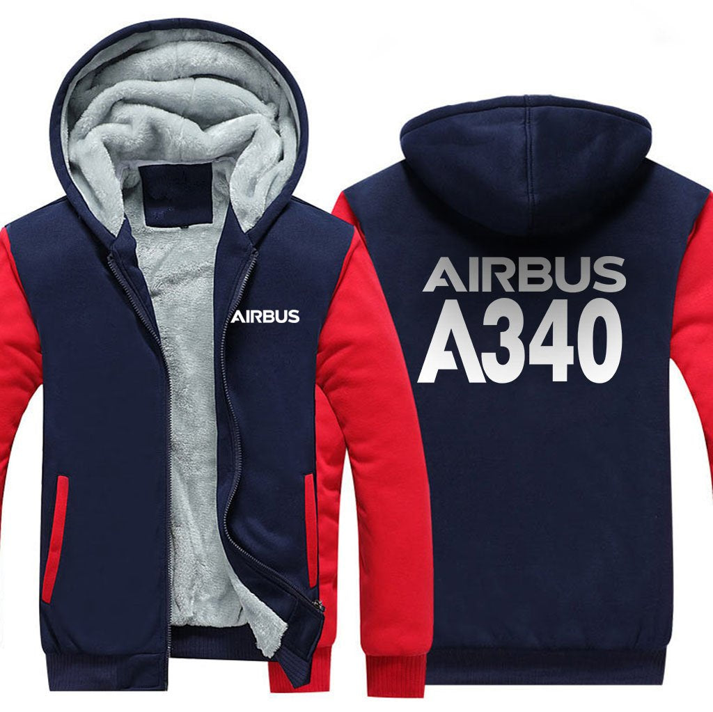 AIRBUS A340 DESIGNED ZIPPER SWEATERS THE AV8R