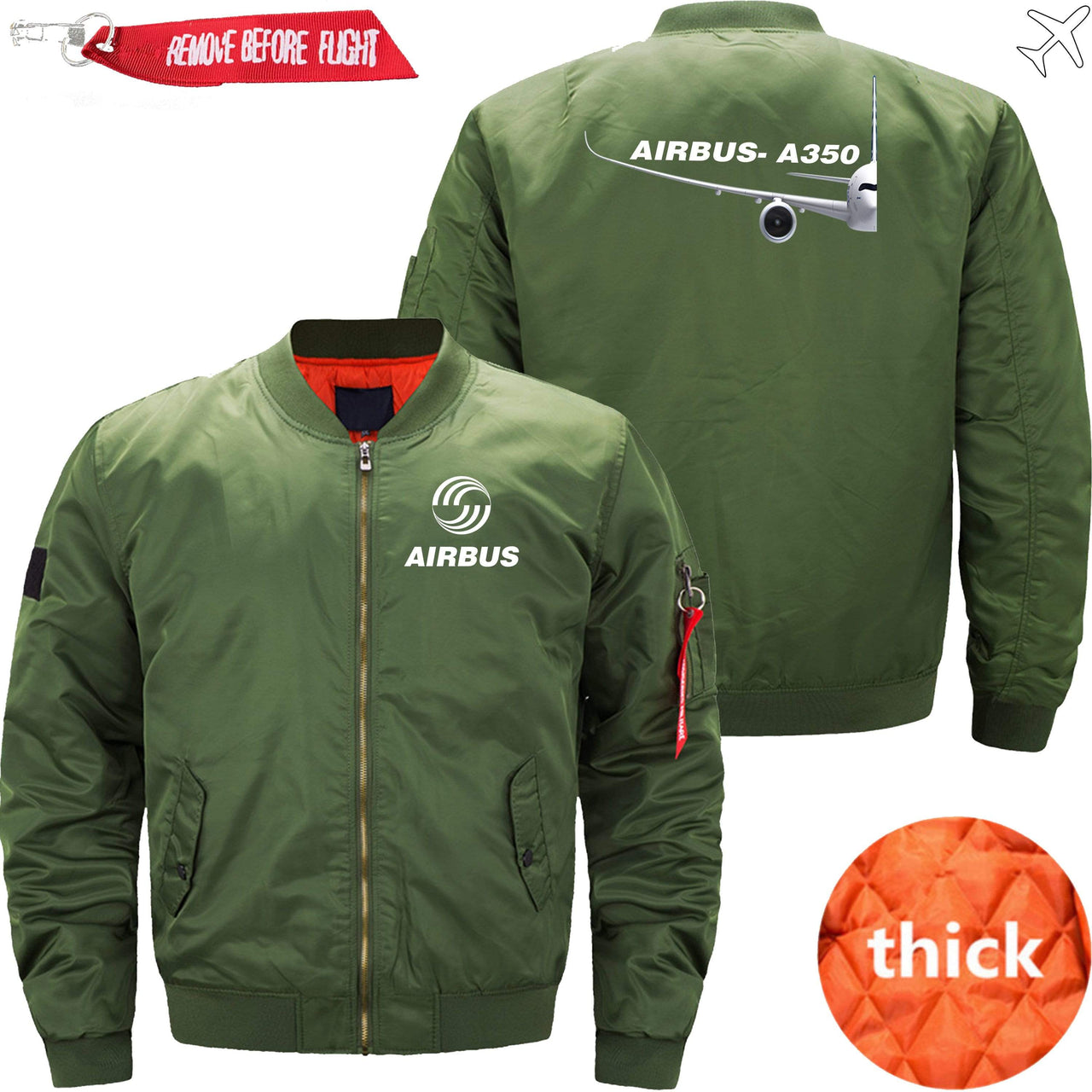 AIRBUS A350 Ma-1 Bomber Jacket Flight Jacket Aviator Jacket THE AV8R