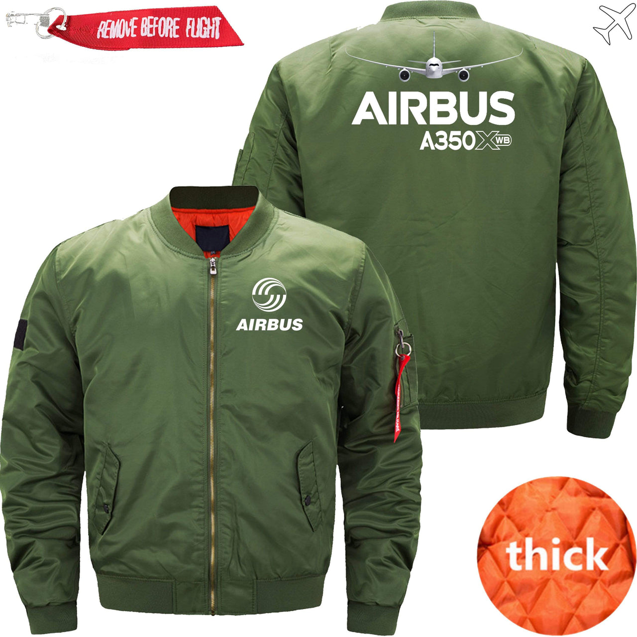 airbus a350xwb bomber flight aviator jacket,