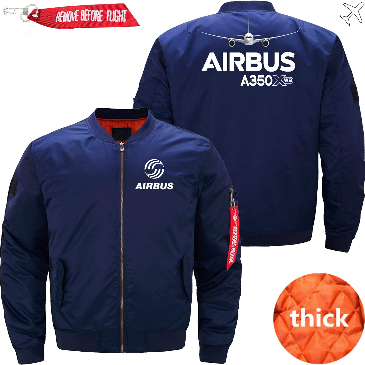 airbus a350xwb bomber flight aviator jacket,