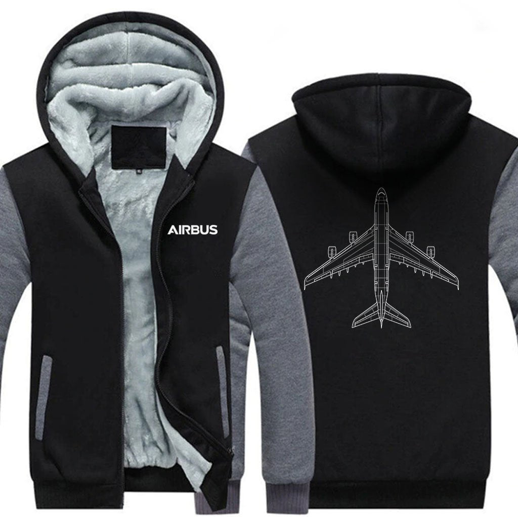 AIRBUS A380 DESIGNED ZIPPER SWEATERS THE AV8R