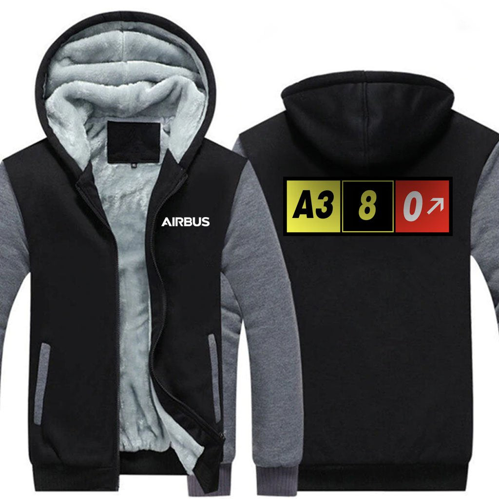 AIRBUS A380 DESIGNED ZIPPER SWEATERS THE AV8R