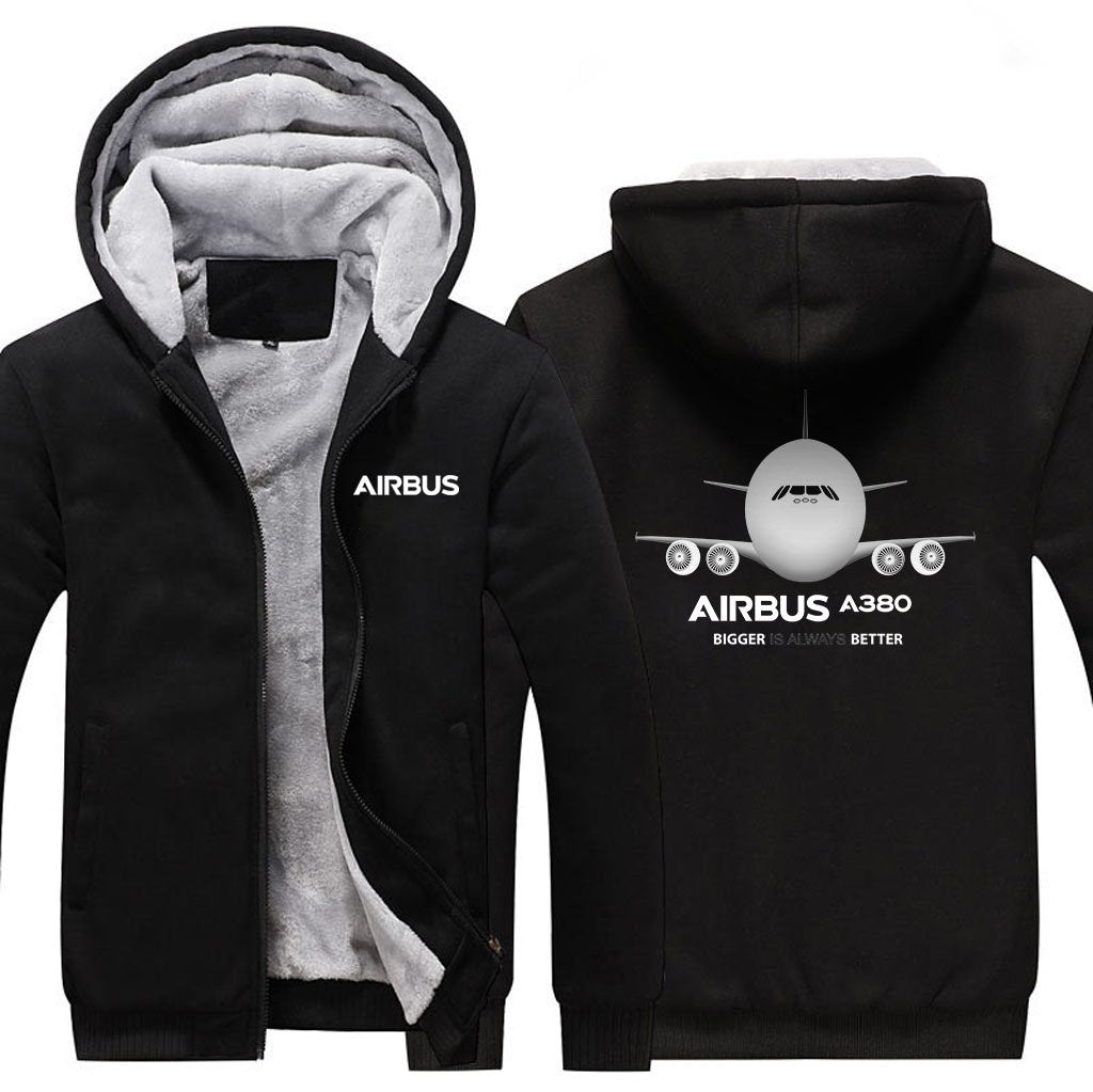 AIRBUS A380 DESIGNED ZIPPER SWEATERS THE AV8R