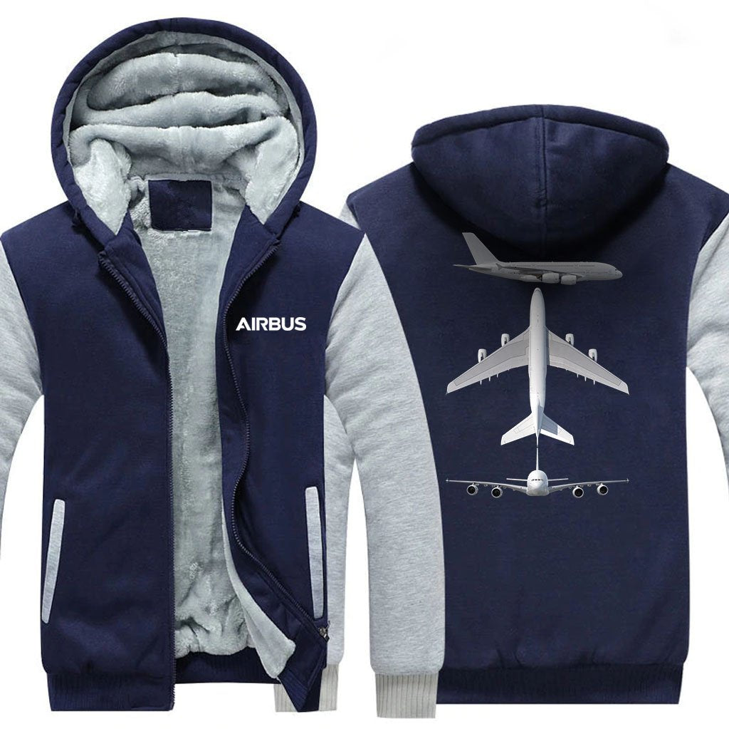 AIRBUS A380 DESIGNED ZIPPER SWEATERS THE AV8R