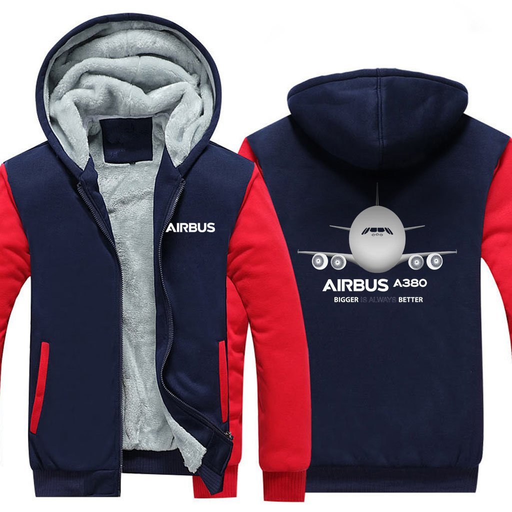 AIRBUS A380 DESIGNED ZIPPER SWEATERS THE AV8R