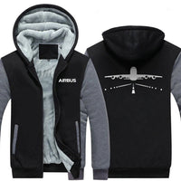 Thumbnail for AIRBUS A380 RUNWAY DESIGNED ZIPPER SWEATERS THE AV8R