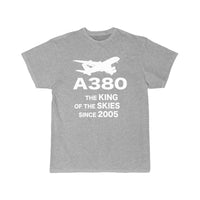 Thumbnail for Airbus A380 The King Of The Skies Since 2005 Aviation Pilot T-Shirt THE AV8R