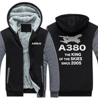 Thumbnail for AIRBUS A380 THE KING OF THE SKIES SINCE 2005 ZIPPER SWEATERS THE AV8R