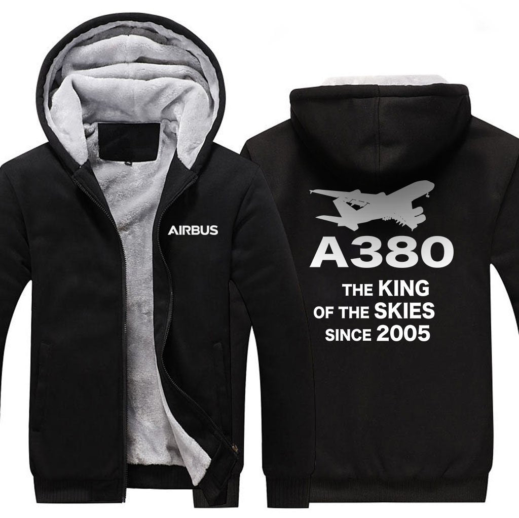 AIRBUS A380 THE KING OF THE SKIES SINCE 2005 ZIPPER SWEATERS THE AV8R