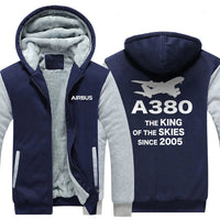 Thumbnail for AIRBUS A380 THE KING OF THE SKIES SINCE 2005 ZIPPER SWEATERS THE AV8R