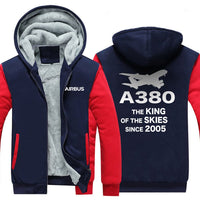 Thumbnail for AIRBUS A380 THE KING OF THE SKIES SINCE 2005 ZIPPER SWEATERS THE AV8R