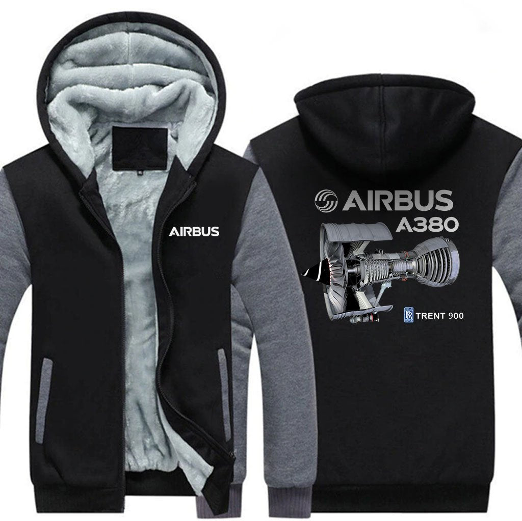 AIRBUS A380 TRENT 900 DESIGNED ZIPPER SWEATERS THE AV8R