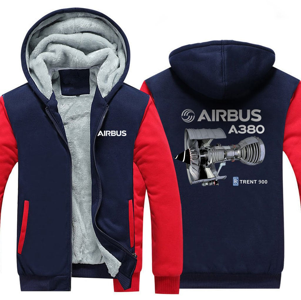 AIRBUS A380 TRENT 900 DESIGNED ZIPPER SWEATERS THE AV8R