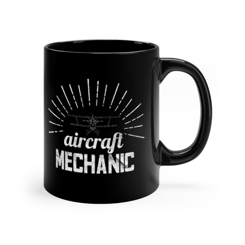 AIRCRAFT MECHANIC  DESIGNED - MUG Printify