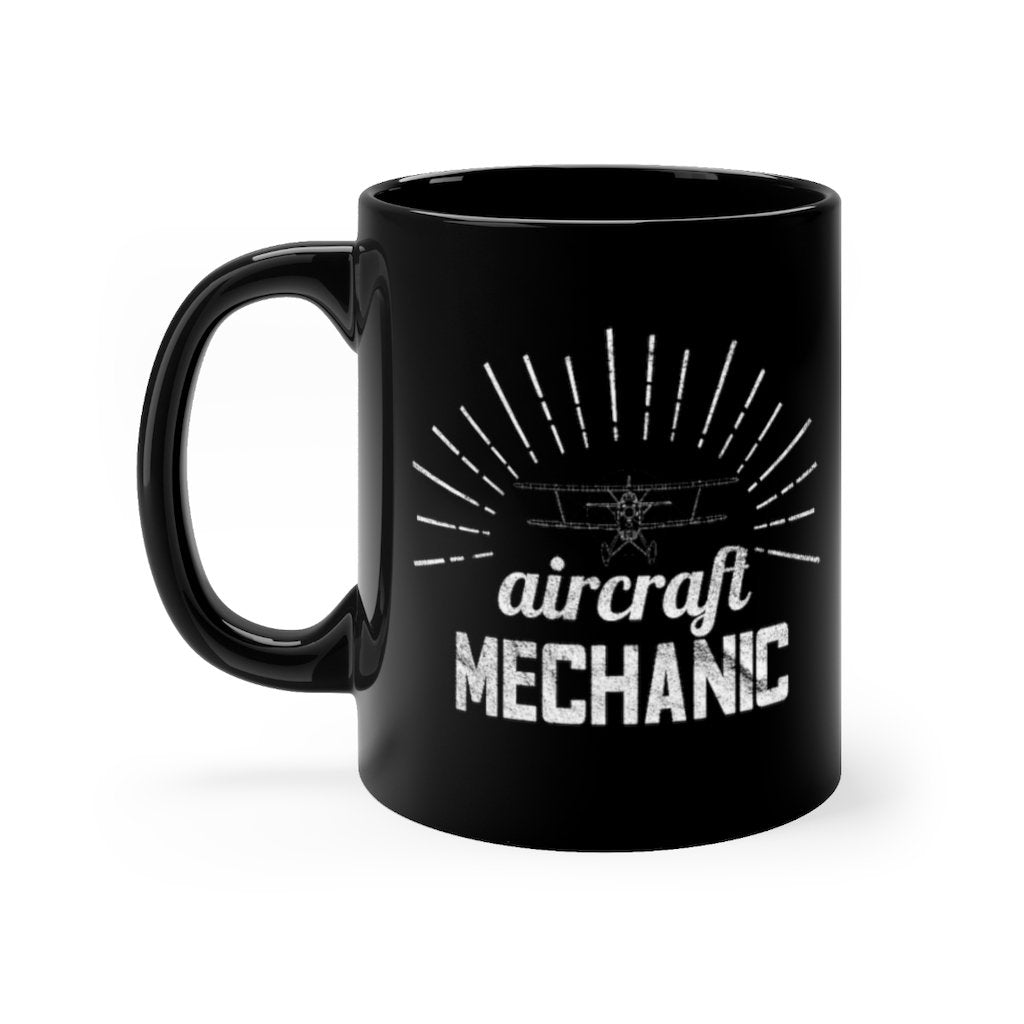 AIRCRAFT MECHANIC  DESIGNED - MUG Printify