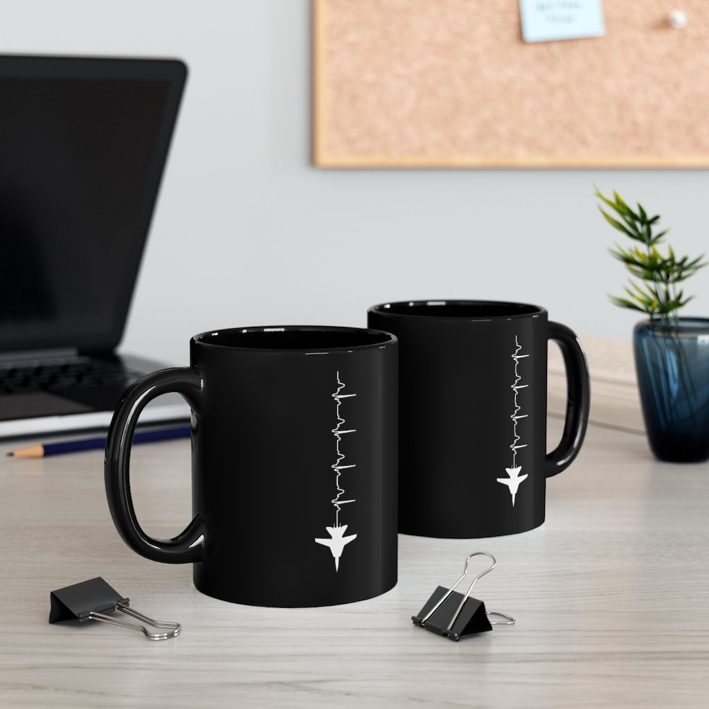 AVIATION HEARTBEAT DESIGNED - MUG Printify