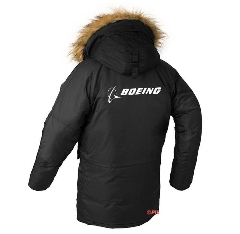 B LOGO DESIGNED WINTER N3B PUFFER COAT THE AV8R