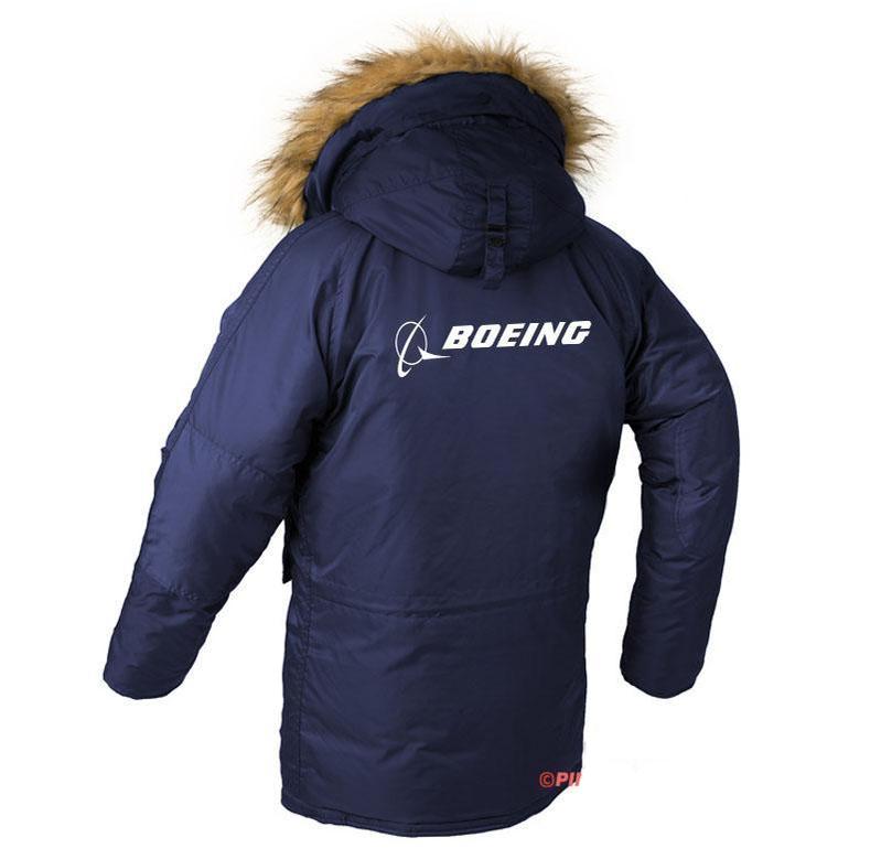 B LOGO DESIGNED WINTER N3B PUFFER COAT THE AV8R